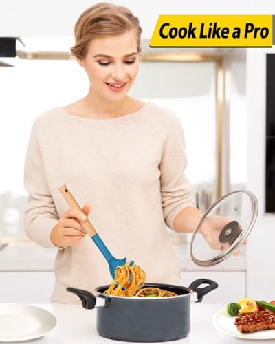 Silicone Pasta Fork, Pasta Spoon Server - Image 4