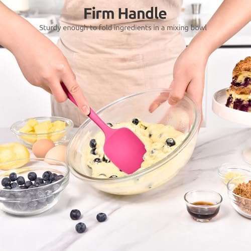 U-Taste Silicone Spoon Spatula, 600°F High Temp Spoonula, Rosy Pink - Image 5
