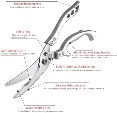 Upgrade Heavy Duty Stainless Steel Kitchen Scissors - Image 2