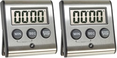 Elegant Digital Kitchen Timer Stainless Steel by eTradewinds
