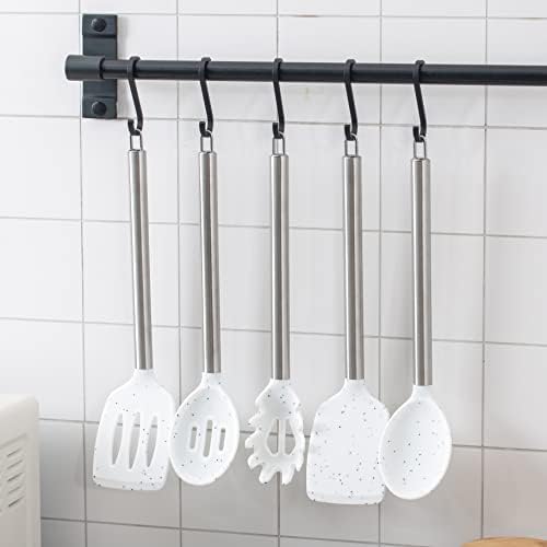 COOK WITH COLOR Silicone Cooking Utensils, Kitchen Utensil Set, Cooking Utensils - Image 7