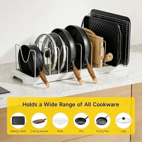 MUDEELA Pots and Pans Organizer under Cabinet - Image 4