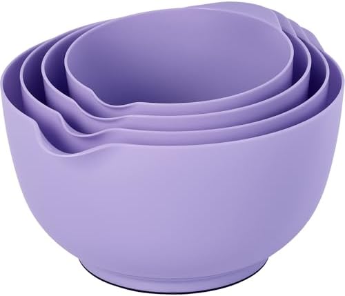 BoxedHome Mixing Bowls Set of 4, BPA Free Plastic, Microwave Safe by BoxedHomeProducts