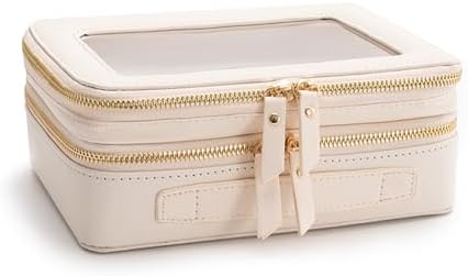Aveniee Large Clear Makeup Bags, Double Layer Cosmetic Bags - Image 6