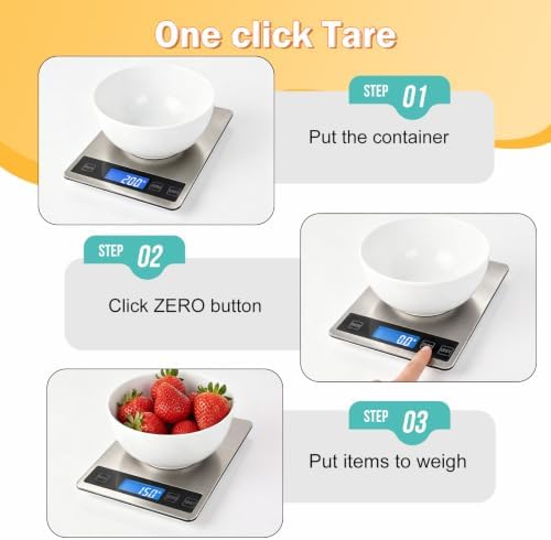 33lb Food Scale, Digital Kitchen Scale - Image 6