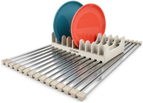 Medium Aluminum Roll Up Dish Drying Rack 17" x 13" by Unknown