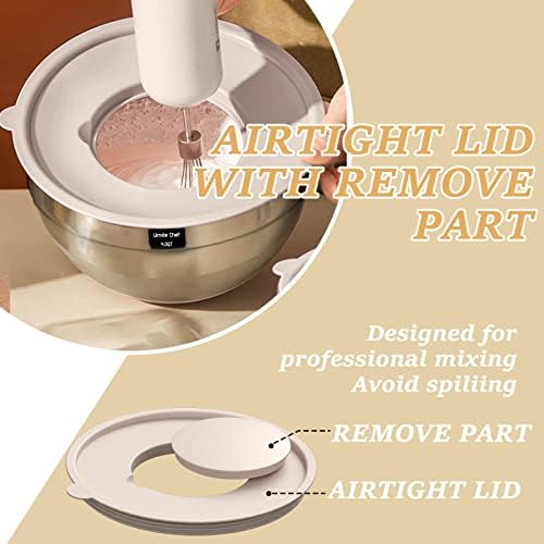 Mixing Bowls with Airtight Lids Set, Non-Slip Bottoms & Kitchen Gadgets Set - Image 5