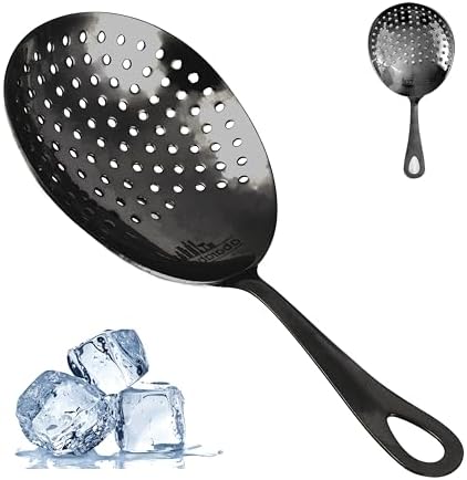 A Bar Above Julep Strainer, Matte Black Finish, 304 Stainless Steel by ABarAbove