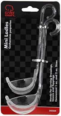 Chef Craft Plastic Dressing and Sauces Ladles, 1 Ounce 5.5 Inch and 2 Ounce 6 - Image 2