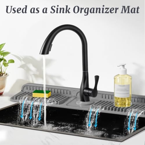PoYang 24 Inch Faucet Mat for Kitchen Sink Splash Guard - Image 6