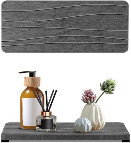 2PCS Water Absorbing Stone Tray, Fast Drying Stone Sink Tray, Water Absorbent by TheHouseofCoshonwol