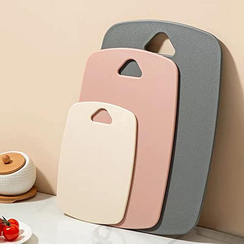 Cutting Boards for Kitchen, Plastic Cutting Board Set of 3, Thick Chopping by BanYakong