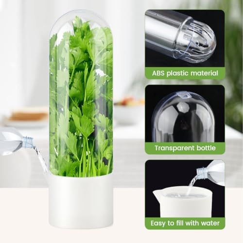 2 Pack Herb Saver for Refrigerator - Image 4