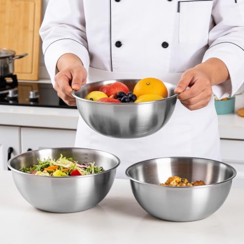 12 Pcs Stainless Steel Mixing Bowls - Image 6