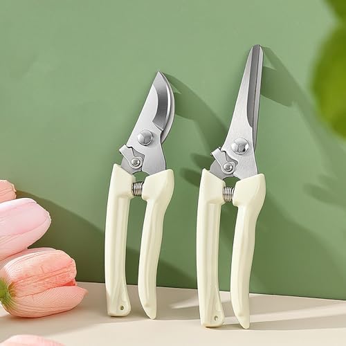 Garden Flower Shears Pruning Shears 6.9 inches Straight and Bypass Scissors - Image 3