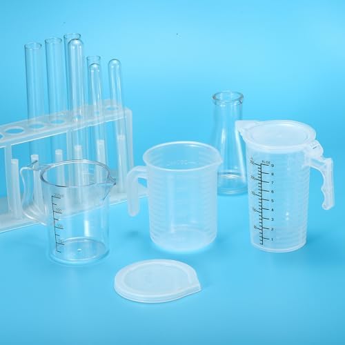 PATIKIL Graduated Beaker, 2 Pack 500ml PP Plastic Liquid Measuring Cup Double - Image 5