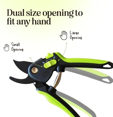Ultra Sharp Pruning Shears Hedge Clipper – Cuts 3X Easier, Dual-Size Opening - Image 4