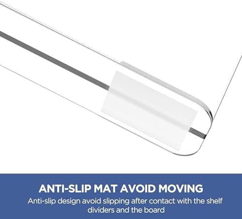 HBlife 10 Pack Clear Shelf Dividers, Vertical Purse Organizer - Image 4