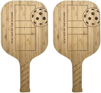 Fox Run Pickleball Paddle Charcuterie Boards, 14.5" x 7.5" by foxrunbrands