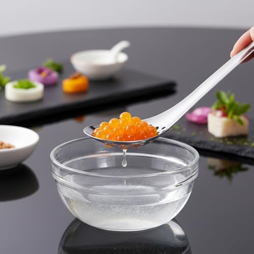 3 Pcs Spherification Spoon, 304 Stainless Steel Small Slotted Spoon - Image 6