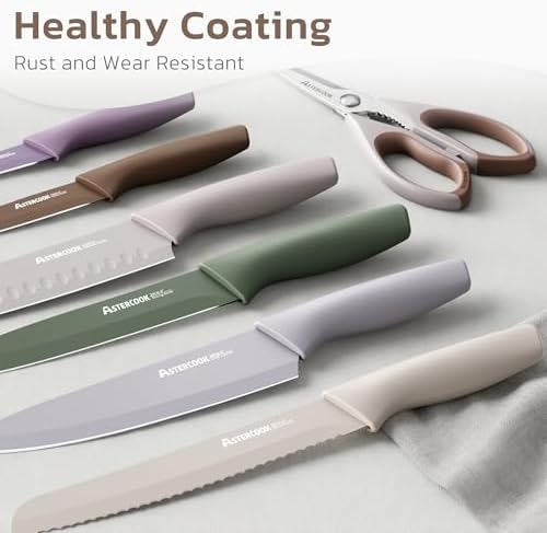Astercook Knife Set, 13 Pieces Kitchen Knives Set - Image 2