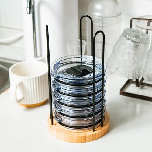 2PC Tumbler Lid Organizer, Cup Lid Organizer, Holds up to 20 Lids - Image 3