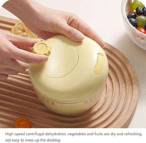 Salad Spinner, Fruit Washer and Lettuce Spinner, Vegetable & Fruit Salad - Image 3