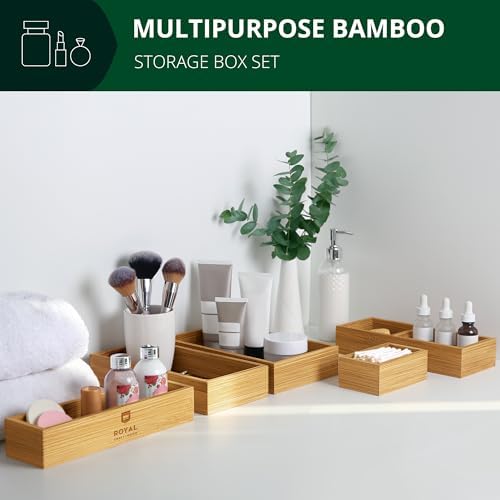 ROYAL CRAFT WOOD Premium Carbonized Bamboo Decorative Boxes - Image 7