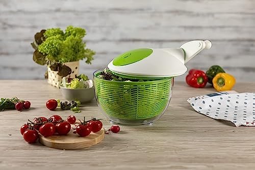 IBILI Large Salad Spinner – 6.34 Qt Lettuce, and Fruit Washer and Dryer - Image 4