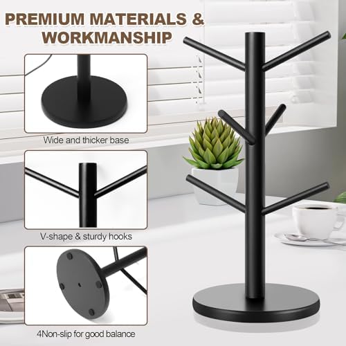 Fertoriy Wood Mug Holder Tree - Image 3
