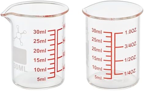 High Borosilicate Glass Measuring Cup-V-Shaped Spout，Glass Measuring Beaker by AckersBORO33