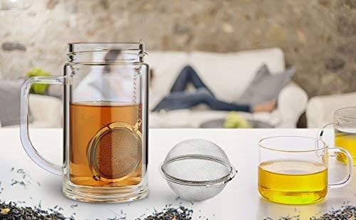 Fu Store 2pcs Stainless Steel Mesh Tea Ball 2.1 Inch Tea Strainers - Image 6