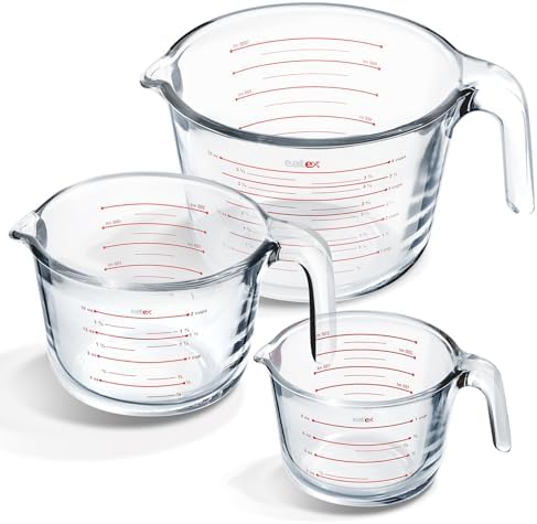 Eatex Glass Measuring Cups Set of 3 by Eatex