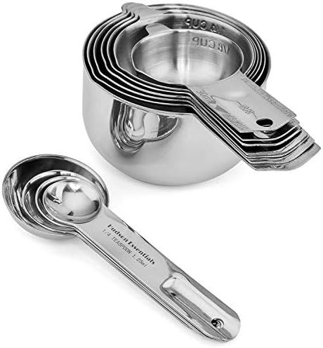 Hudson Essentials Stainless Steel Measuring Cups and Spoons Set - Image 7