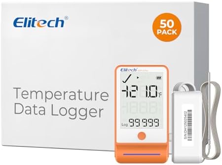 Elitech 50Pack Bluetooth Ultra-Low Temp Data Logger by Elitech