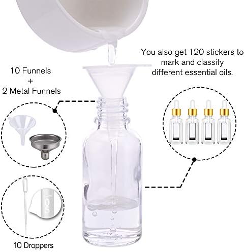 PrettyCare Glass Eye Dropper Bottles 2oz, 63 Pack Clear Empty Thick Bottles Bulk - Image 4
