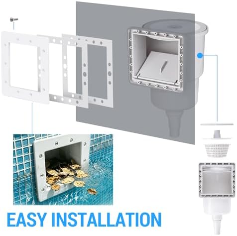 Universal Above Ground Pool Skimmer Kit, Heavy Duty Through Wall Pool Skimmers - Image 6