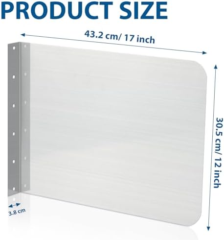 Amylove 17 x 12 Inch Stainless Steel Splash Guard - Image 2
