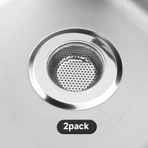 Kitchen Sink Drain Strainer, Premium Stainless Steel Rust-Proof Wide Rim - Image 7