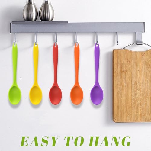 HANSGO 5PCS Small Silicone Spoons, 8 Inch Silicone Mixing Spoons - Image 4