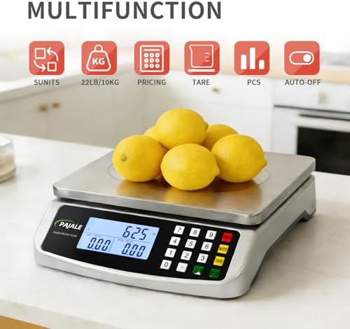Large Food Scale 22 lb, Commercial Kitchen Scale 10kg - Image 4