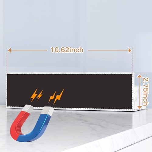 Mystozer Magnetic Spice Rack for Refrigerator Marble, 4 Pack - Image 3
