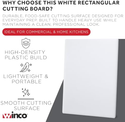 Winco Cutting Board, 12 by 18 by 1-Inch - Image 3