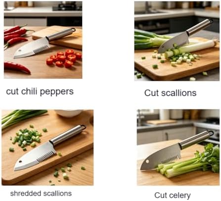 Green onion slicer, Scallion cutter, Herb scissors，Kitchen cutting tool - Image 6