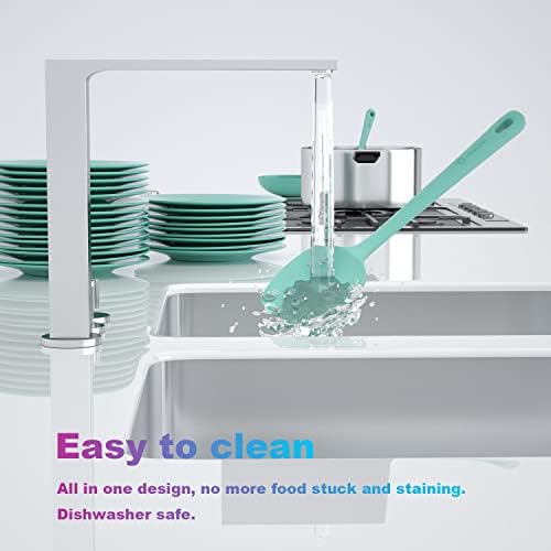ChefAide 4 Pieces Silicone Spatulas Set, Heat Resistant Rubber Spatula - Image 6