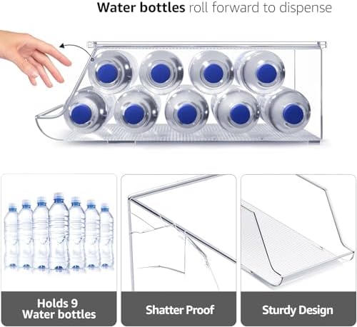 Sorbus Water Bottle Organizer for Refrigerator & Pantry - Image 4