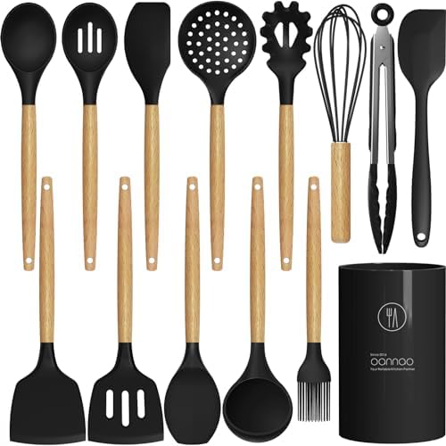oannao Silicone Cooking Utensils Set Utensil Sets by oannao