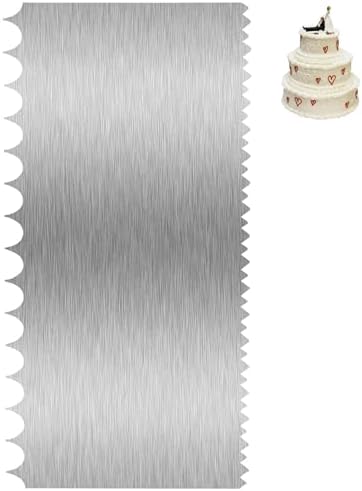 3 Pcs Metal Cake Scraper Smoother, Bench Scraper by Unknown