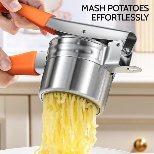 Potato Ricer, Sopito Upgraded Stainless Steel Potato Masher - Image 2