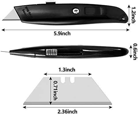 DIYSELF 2 Pack Box Cutters Retractable Utility Knife - Image 4
